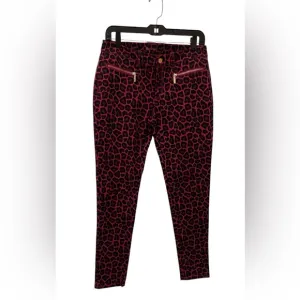 Micheal Kors leopard print Skinny jeans- Hot Pink