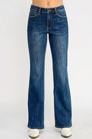 Mid Rise Skinny Boot Cut with Stretch