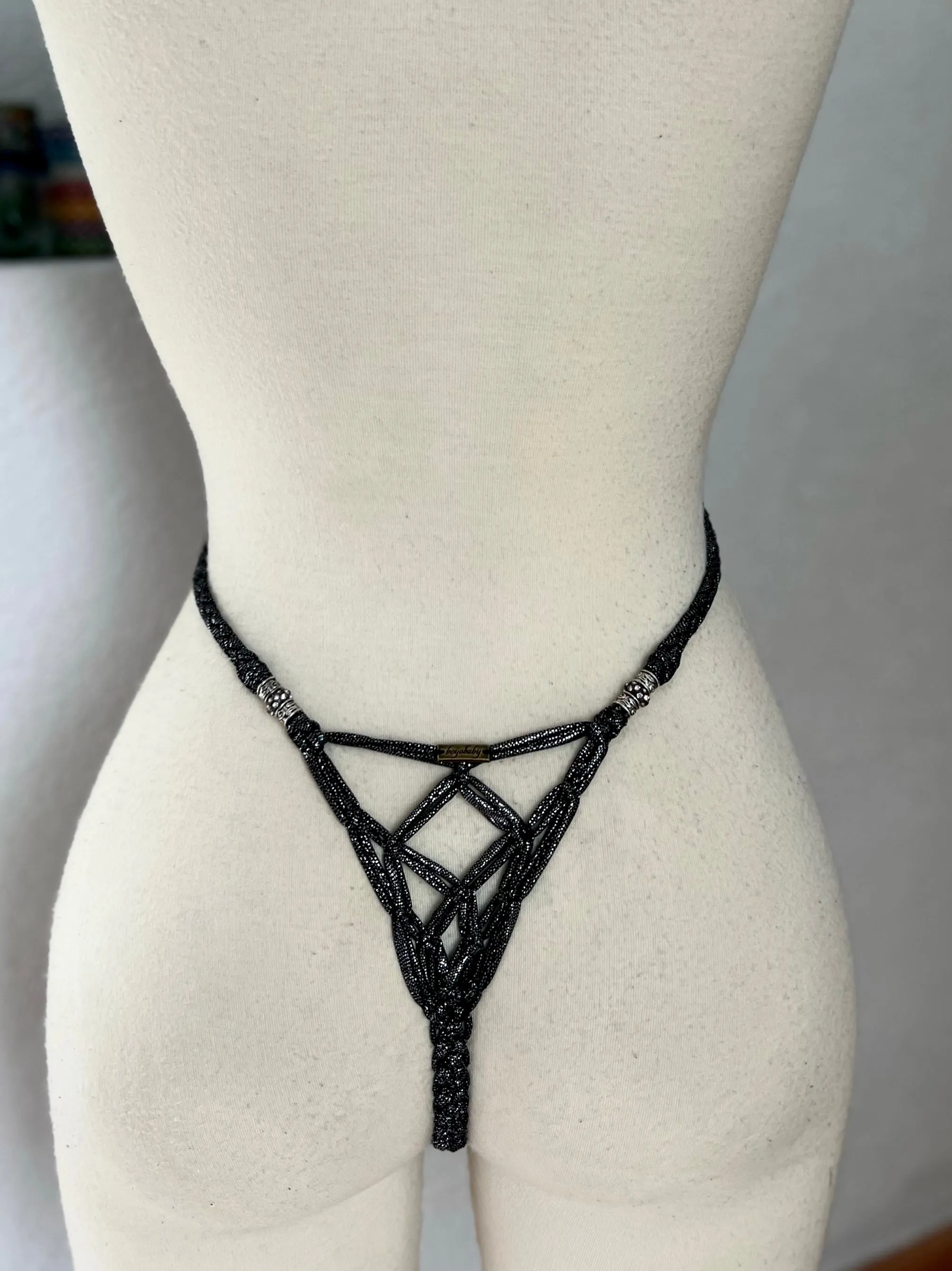 Midnight Macramé Bikini