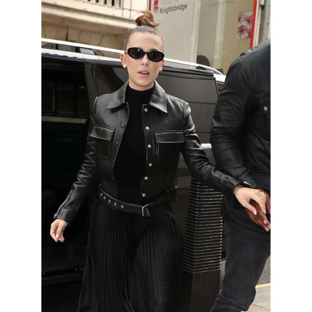 Millie Bobby Brown Leather Jacket