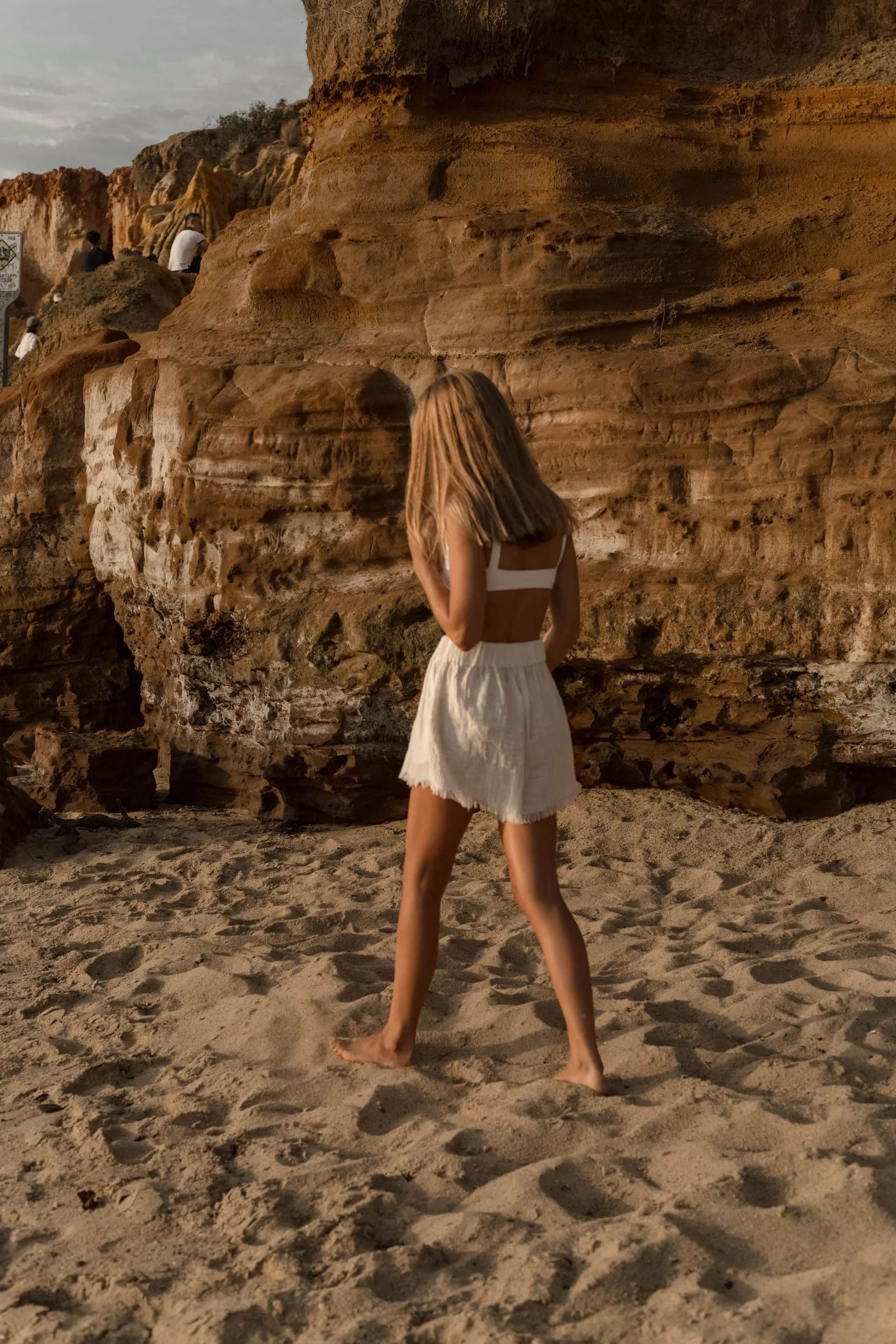 MILOU Scooped Bralette in White