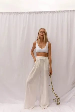 MILOU Scooped Bralette in White