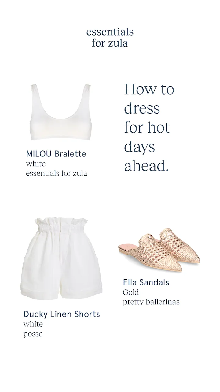 MILOU Scooped Bralette in White