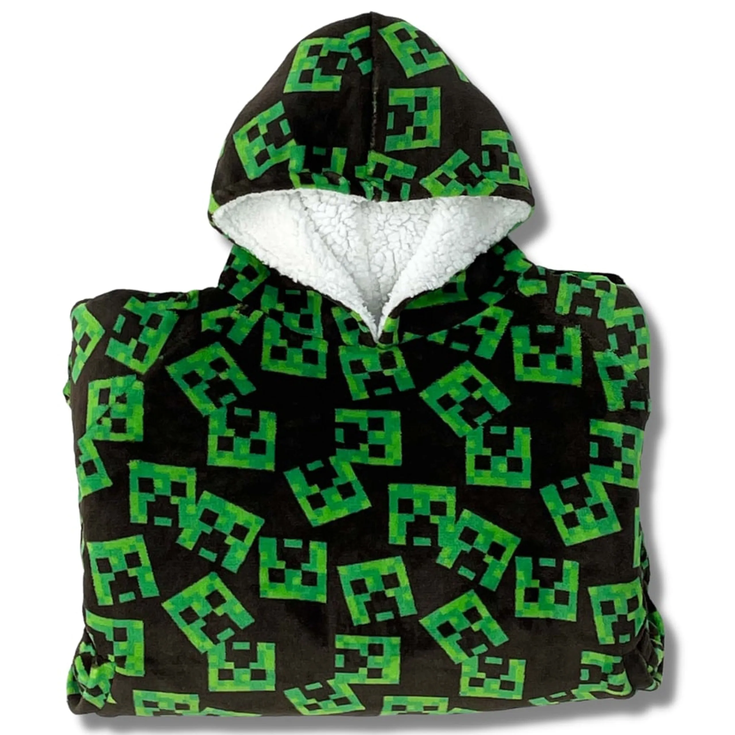 Minecraft Fleece Hoodie Blanket
