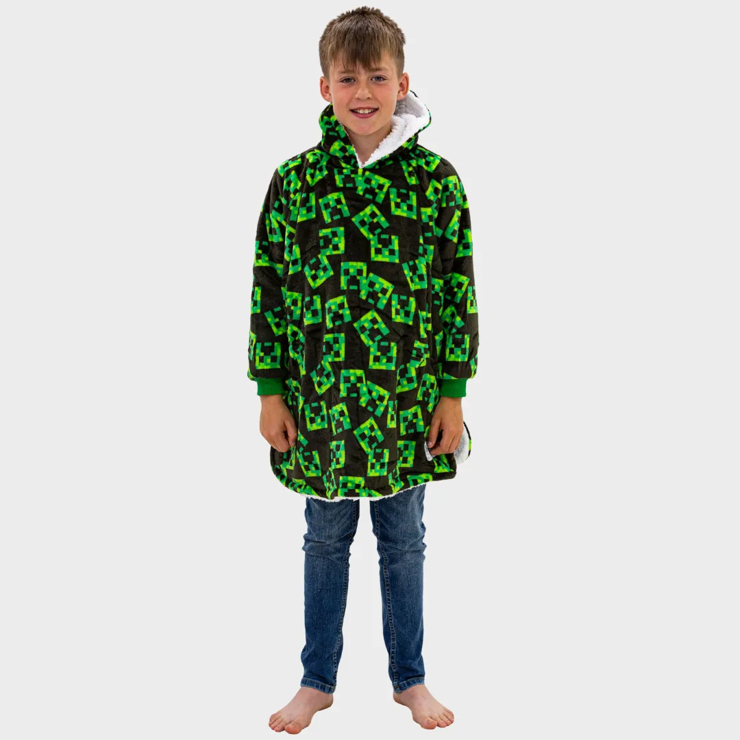 Minecraft Fleece Hoodie Blanket