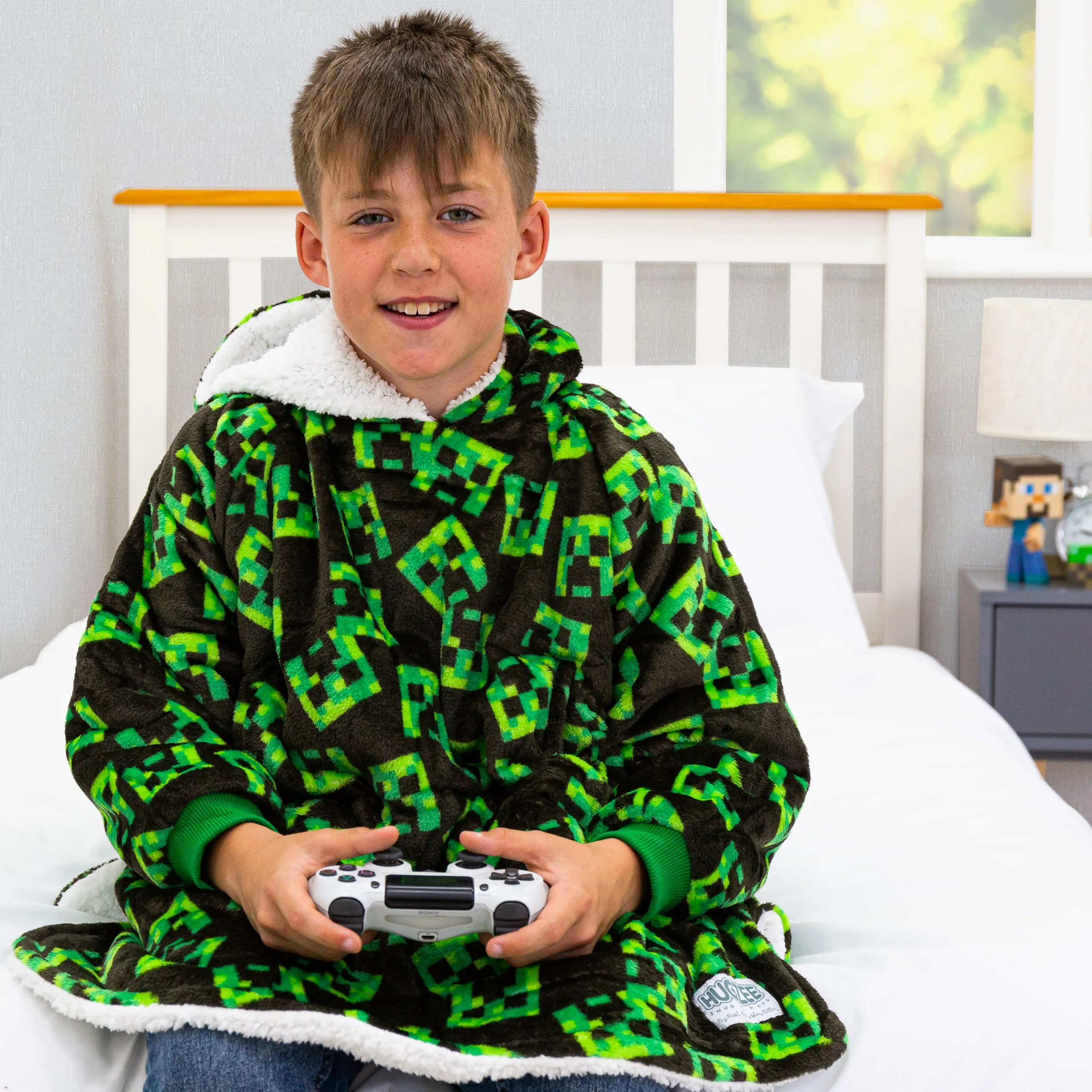 Minecraft Fleece Hoodie Blanket