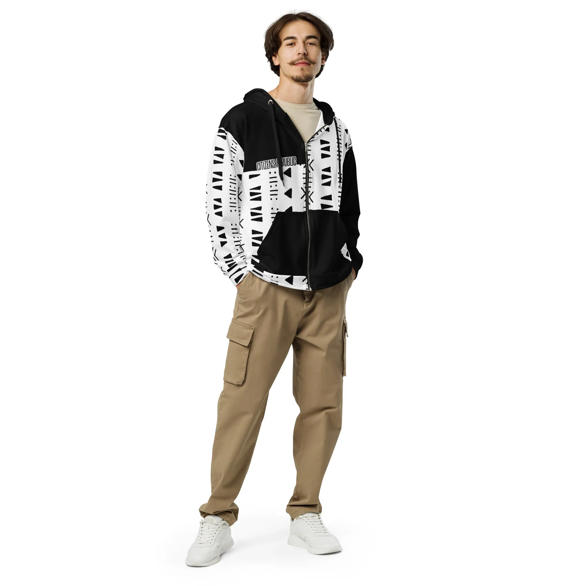 Minimal Shapes - Unisex Zip Hoodie Jacket