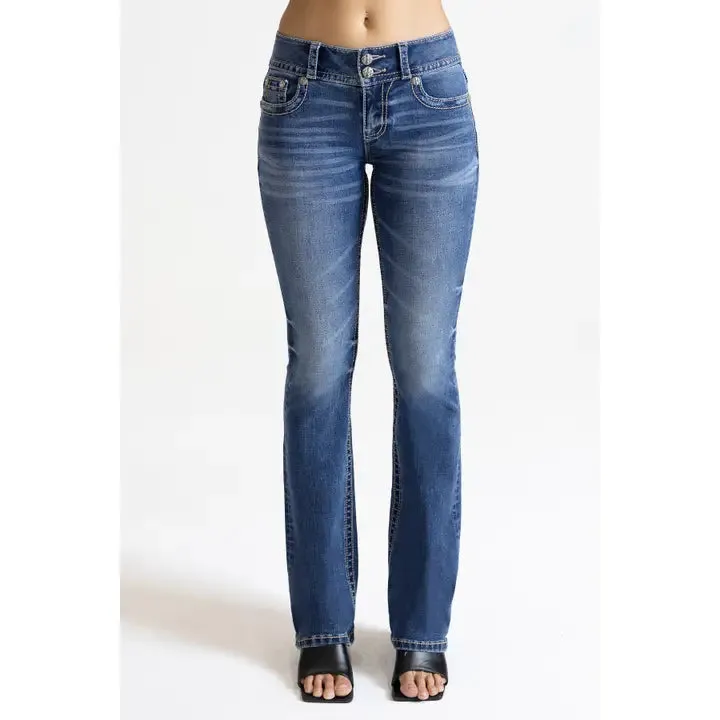 Miss Me 30" Midrise Boot Cut Jeans