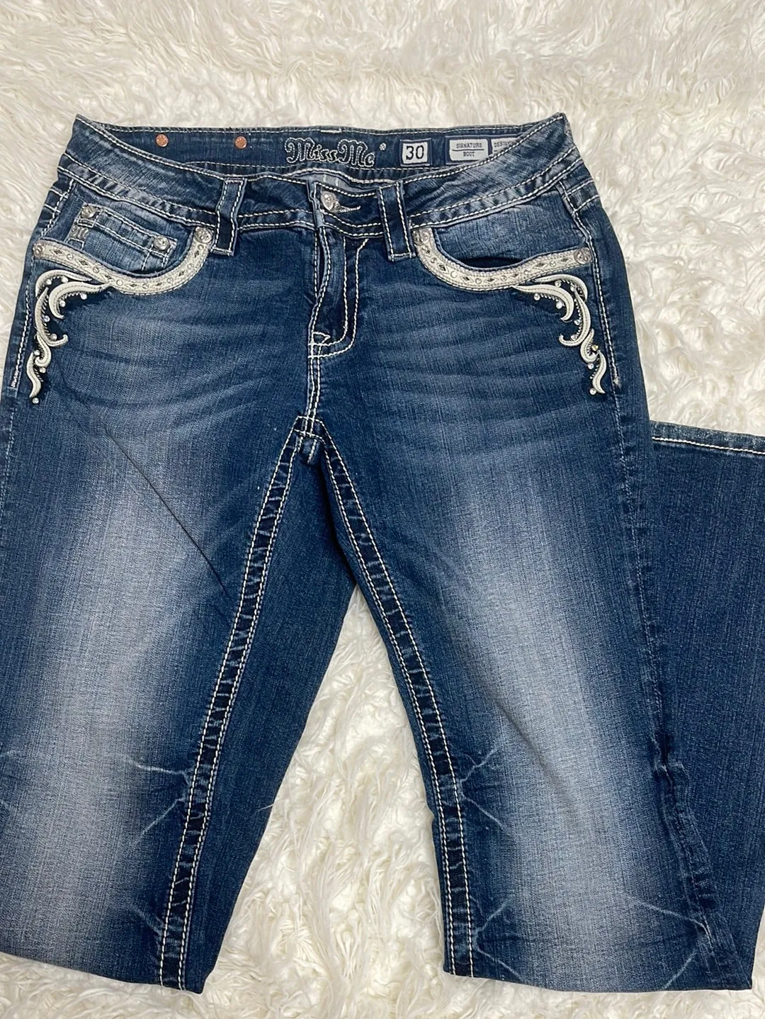 Miss Me Signature Boot jeans je6185b2 sz 30