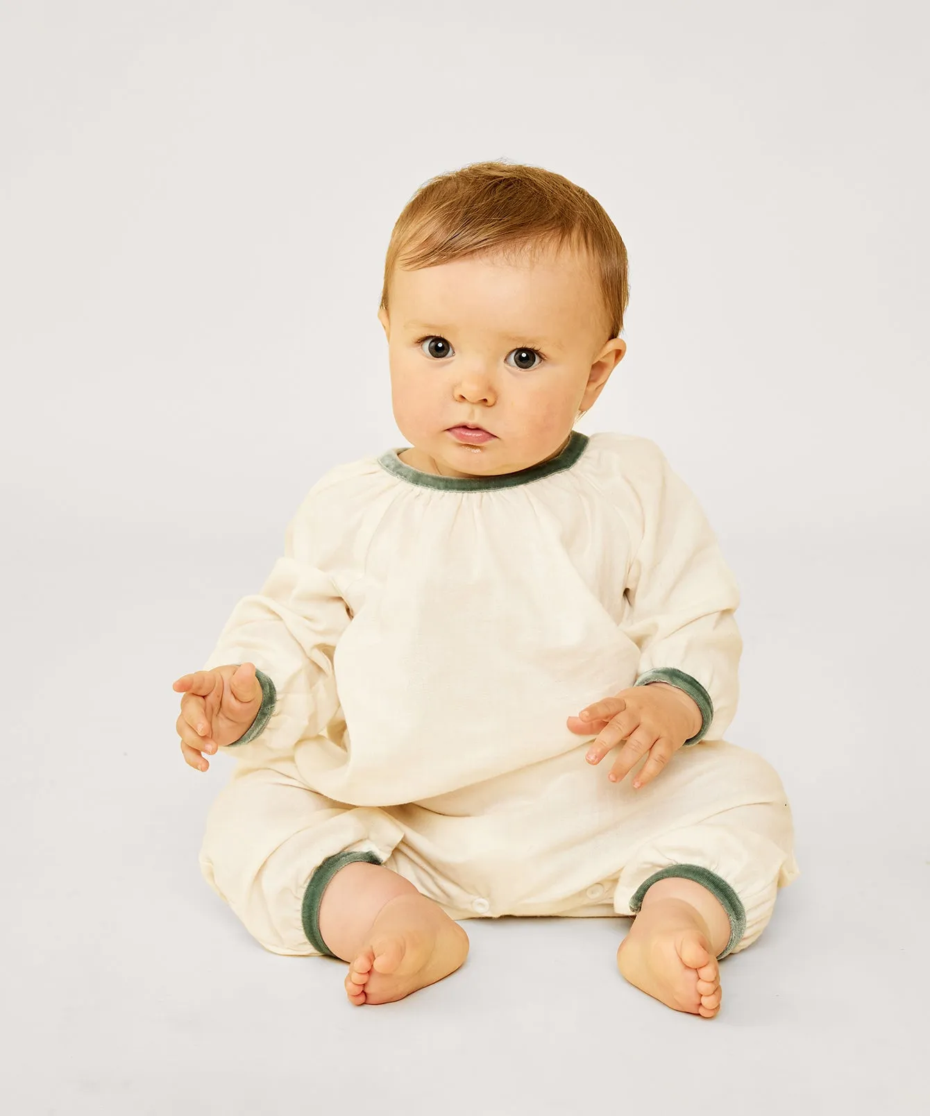Missy Jumpsuit, Seafoam Velvet