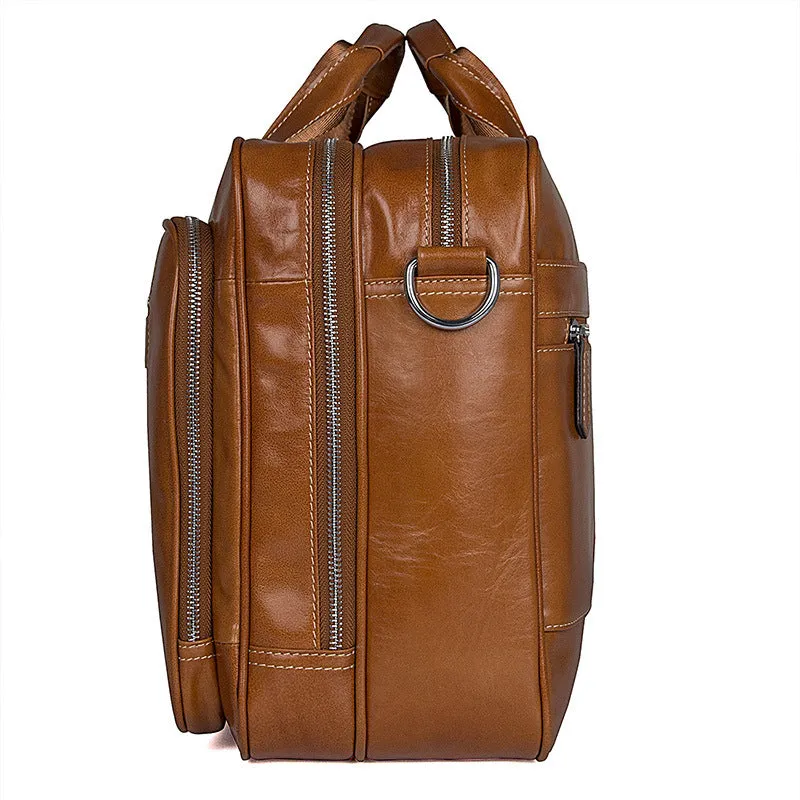 Modern Briefcase Leather Laptop Bags For Men,Best Briefcases For Men 7380