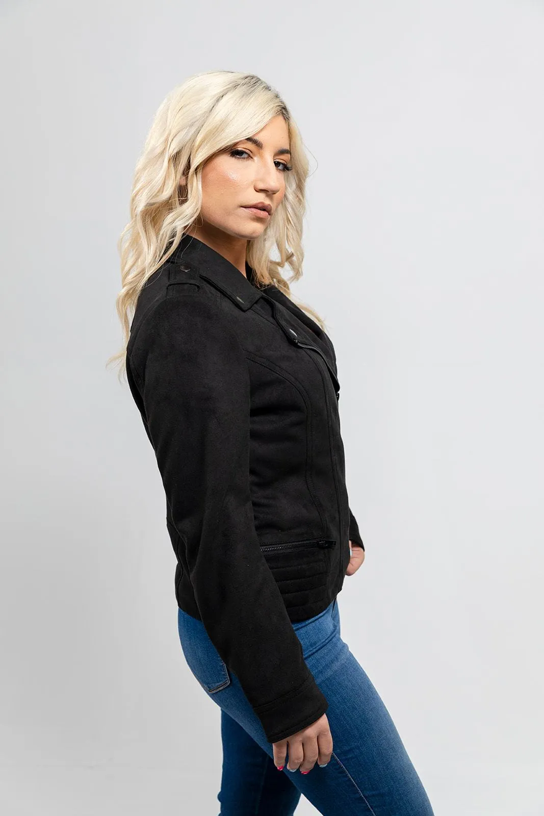 Molly - Women's Vegan Faux Suede Jacket