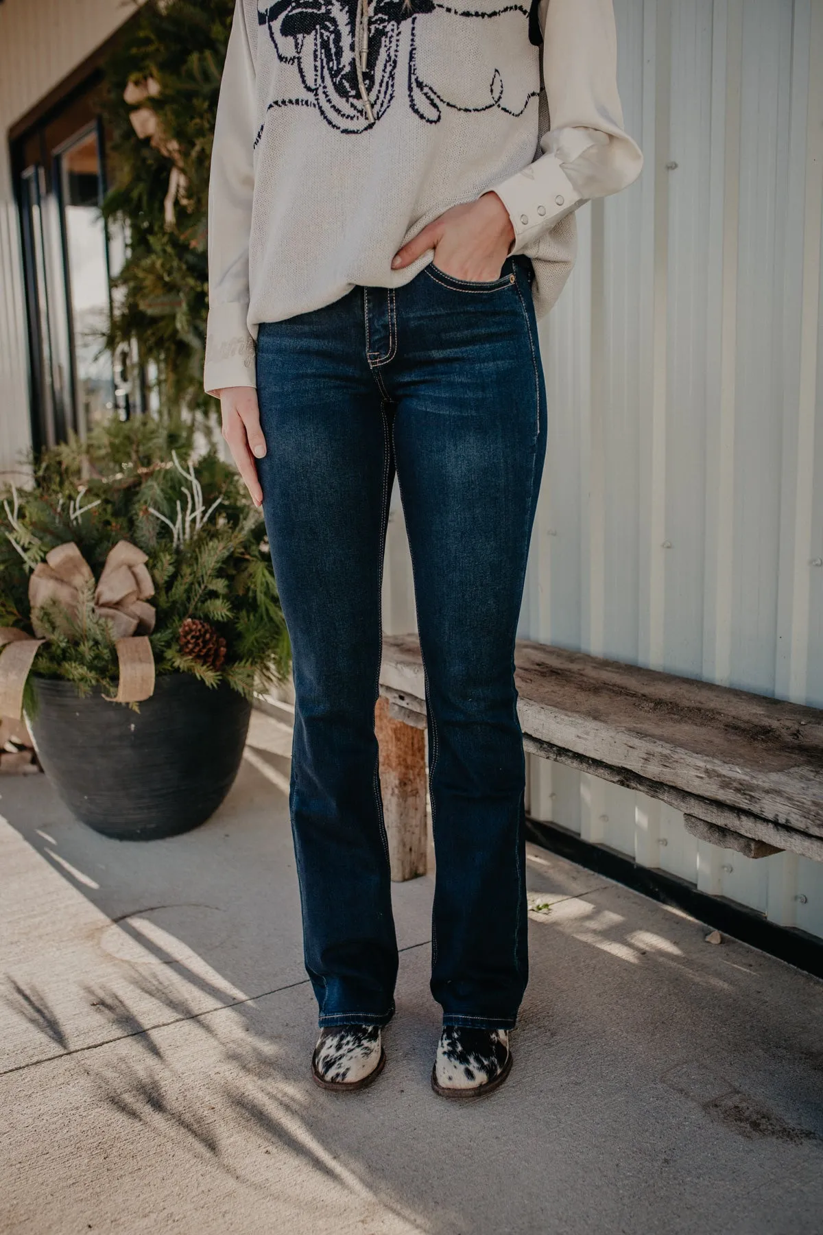 'Montana' Boot Stitch High Rise Bootcut by Rock and Roll (24-34)