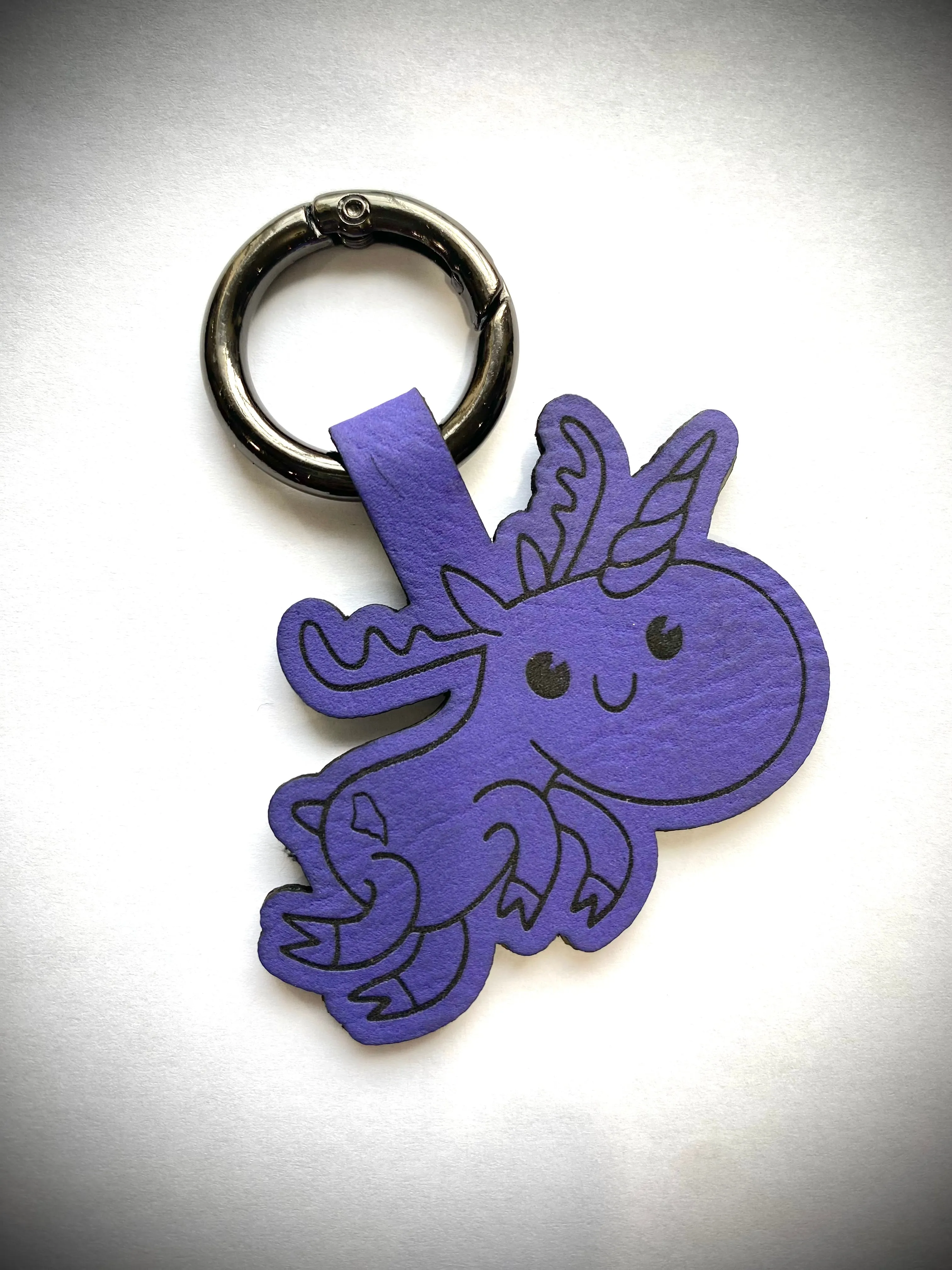 Moosicorn Leather Keychain @lonimacart