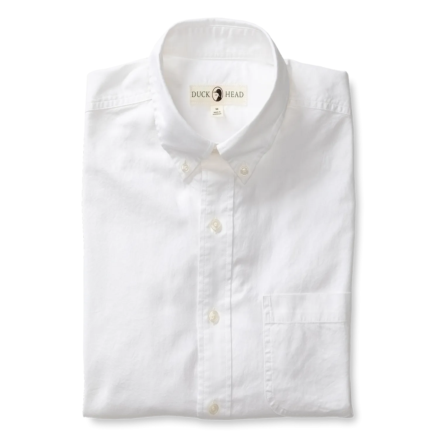 Morris Solid Cotton Oxford Sport Shirt - White