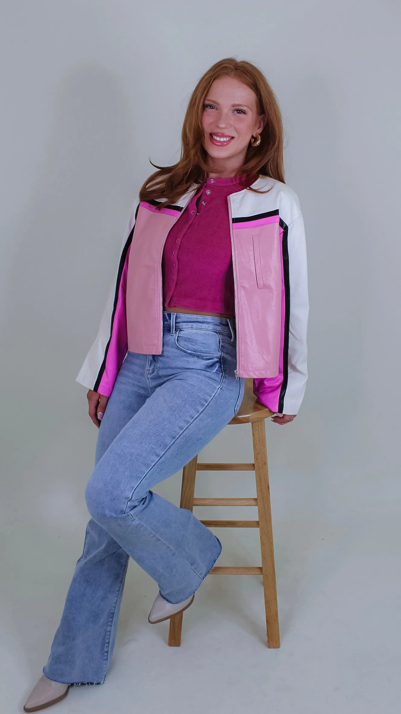 Moto Barbie Pink Jacket