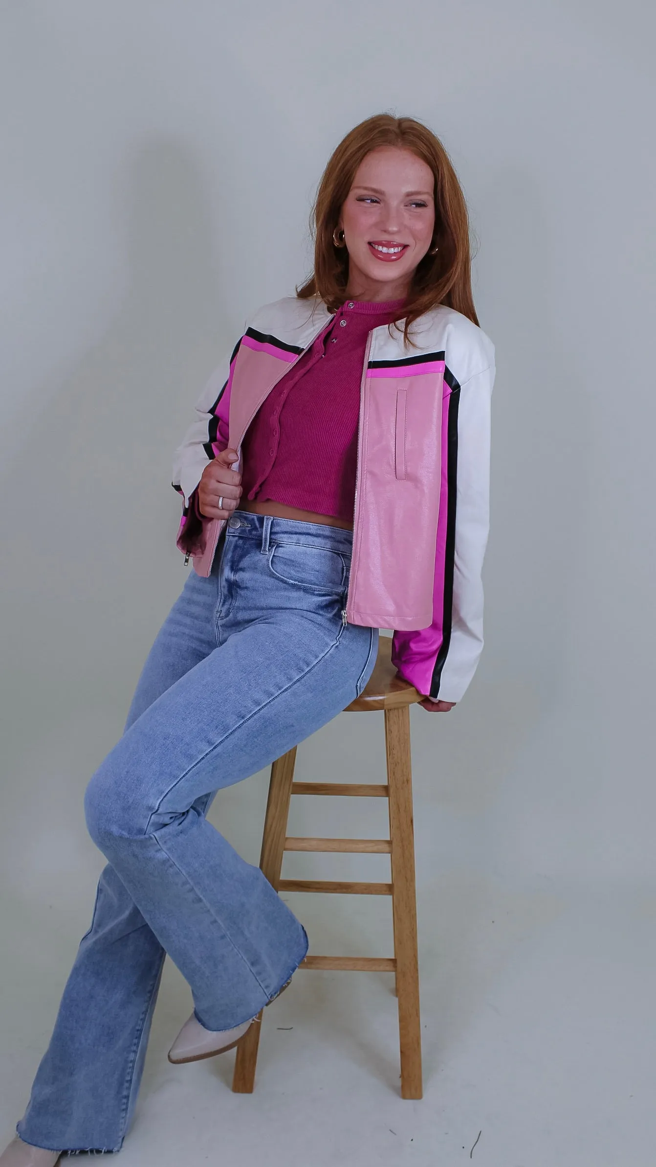 Moto Barbie Pink Jacket