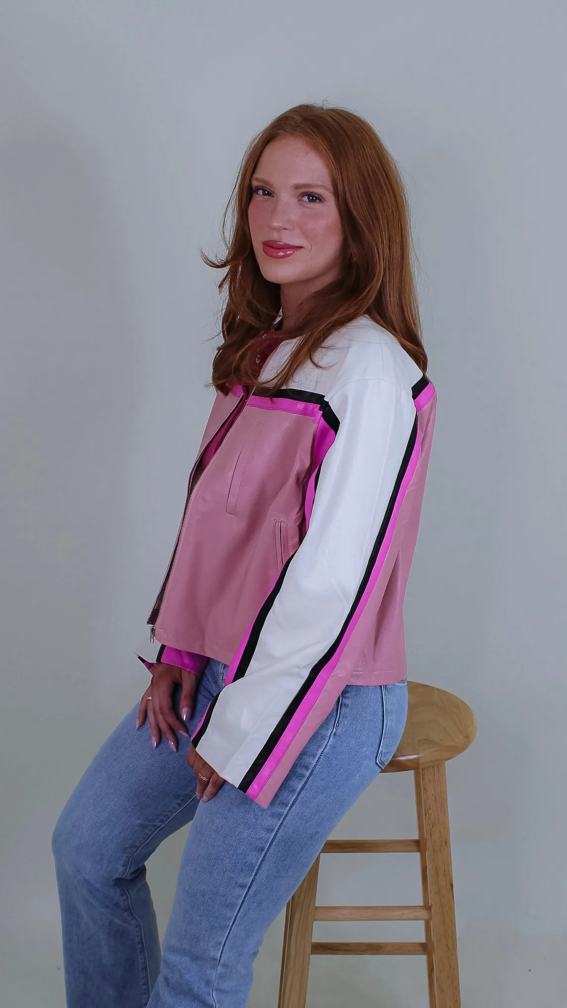 Moto Barbie Pink Jacket