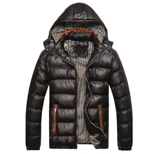Mountainskin Solid Hooded Men's Winter Jackets Casual Parkas Men Coats Thick Thermal Shiny Coats Slim Fit Brand Clothing SA045