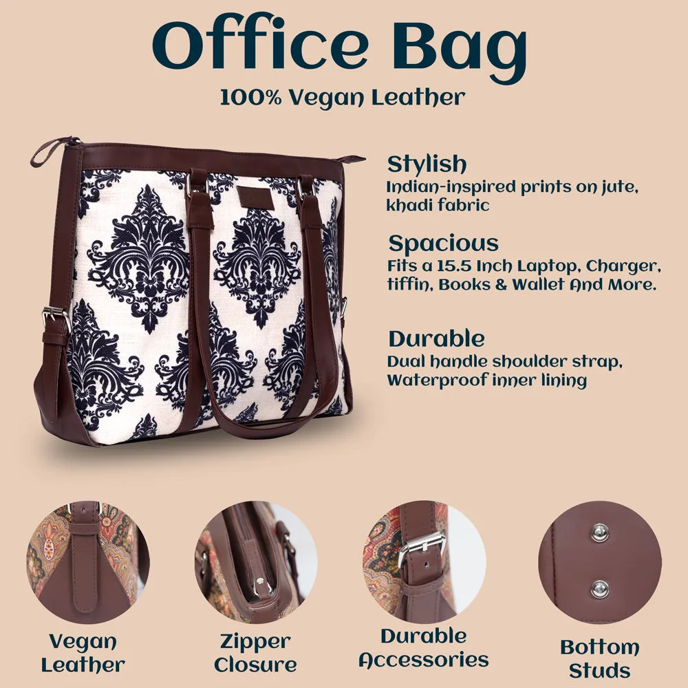 Multi-colour Designer Zigzag Patten Women's Office HandBag