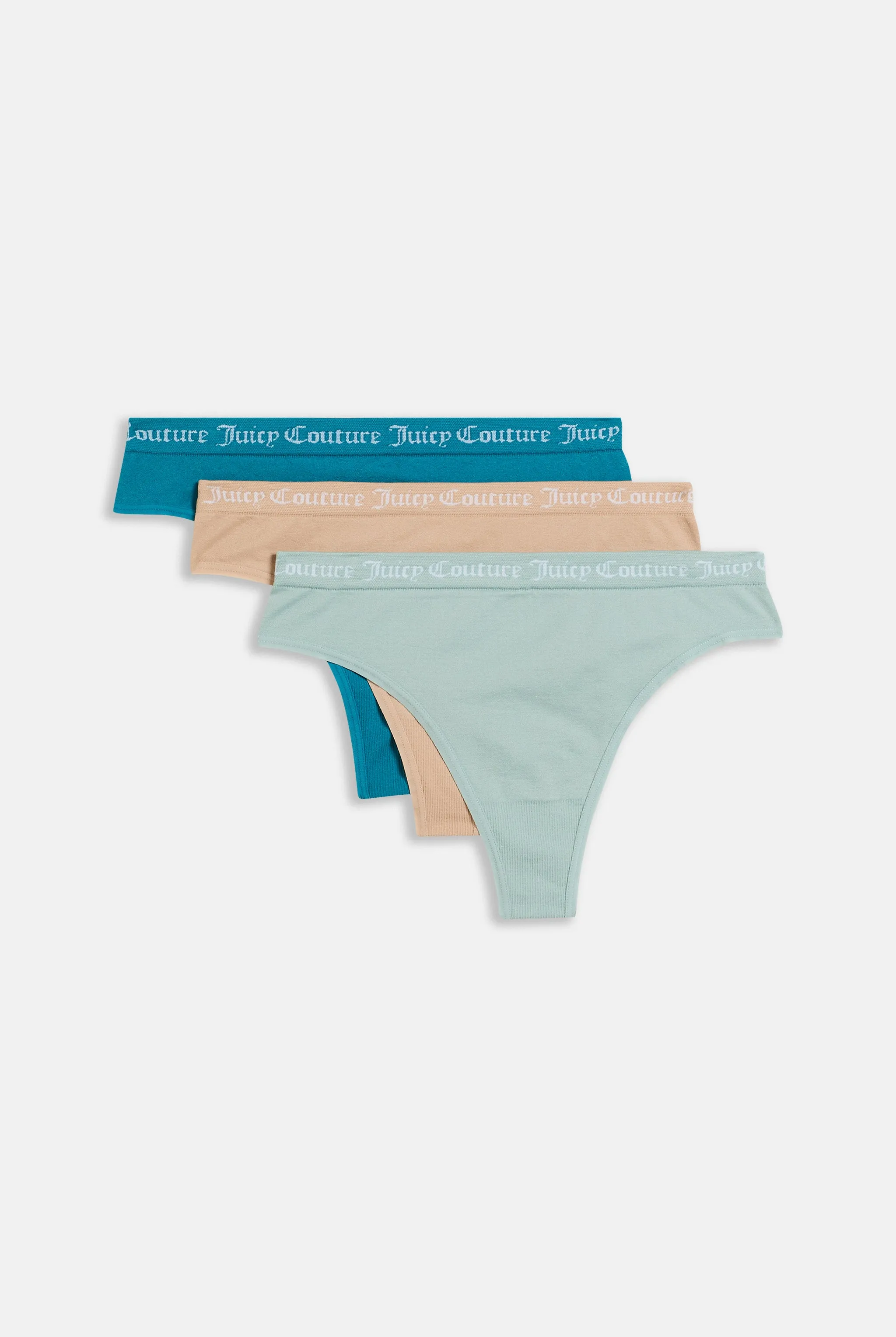 MULTIPACK of 3 FLAT KNIT SEAMLESS THONGS