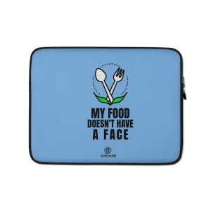 My Food Has No Face Laptop Sleeve