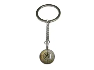 Nautical Compass Navigation Pendant Keychain
