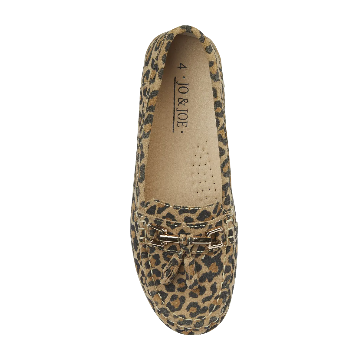 Nautical Suede Loafer Leopard
