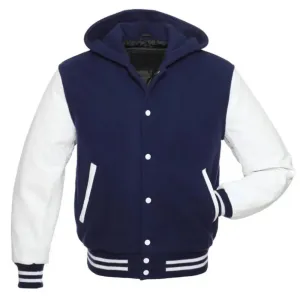 Navy & White Varsity Jacket