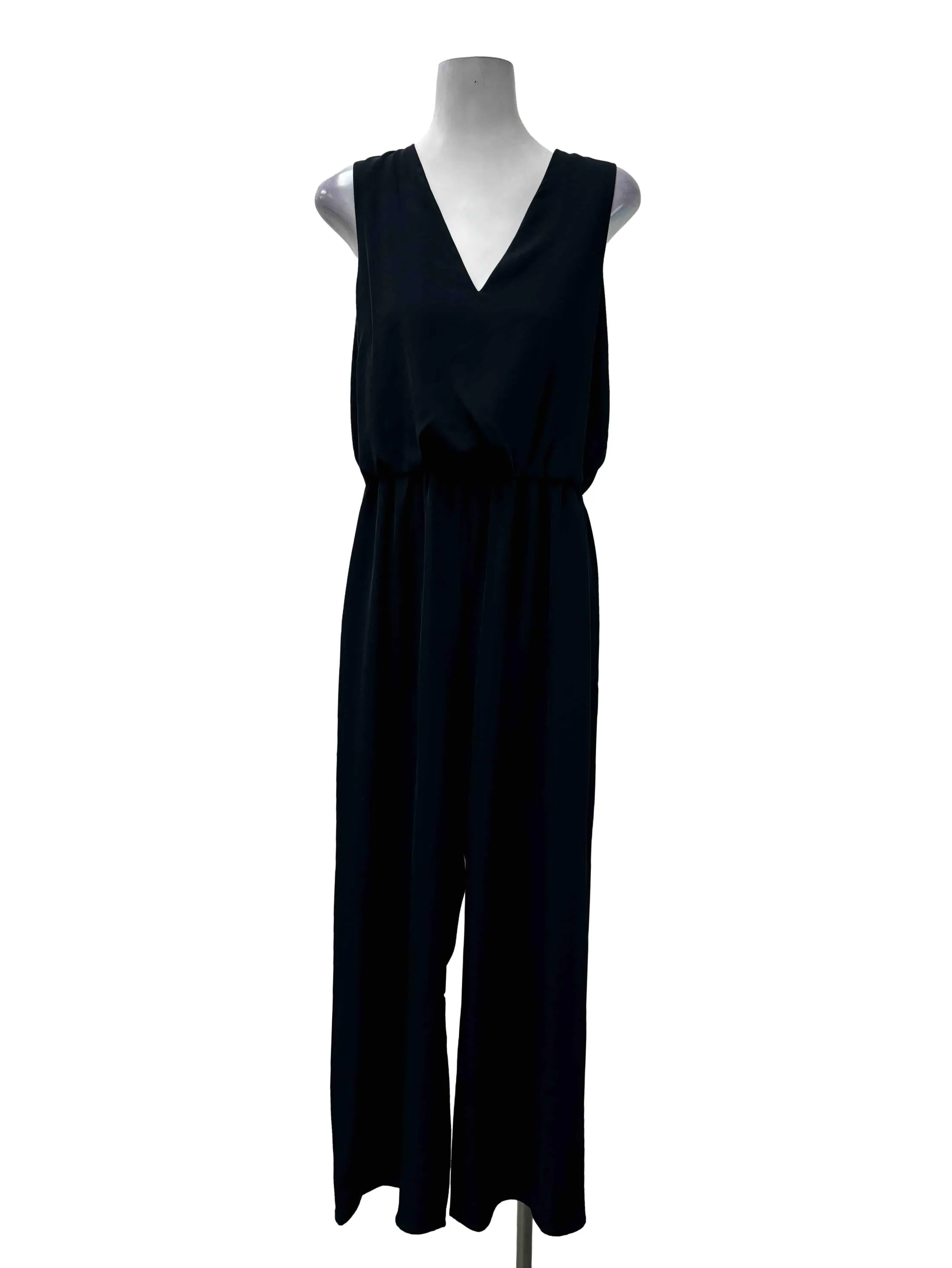 Navy Sleeveless Jumpsuit