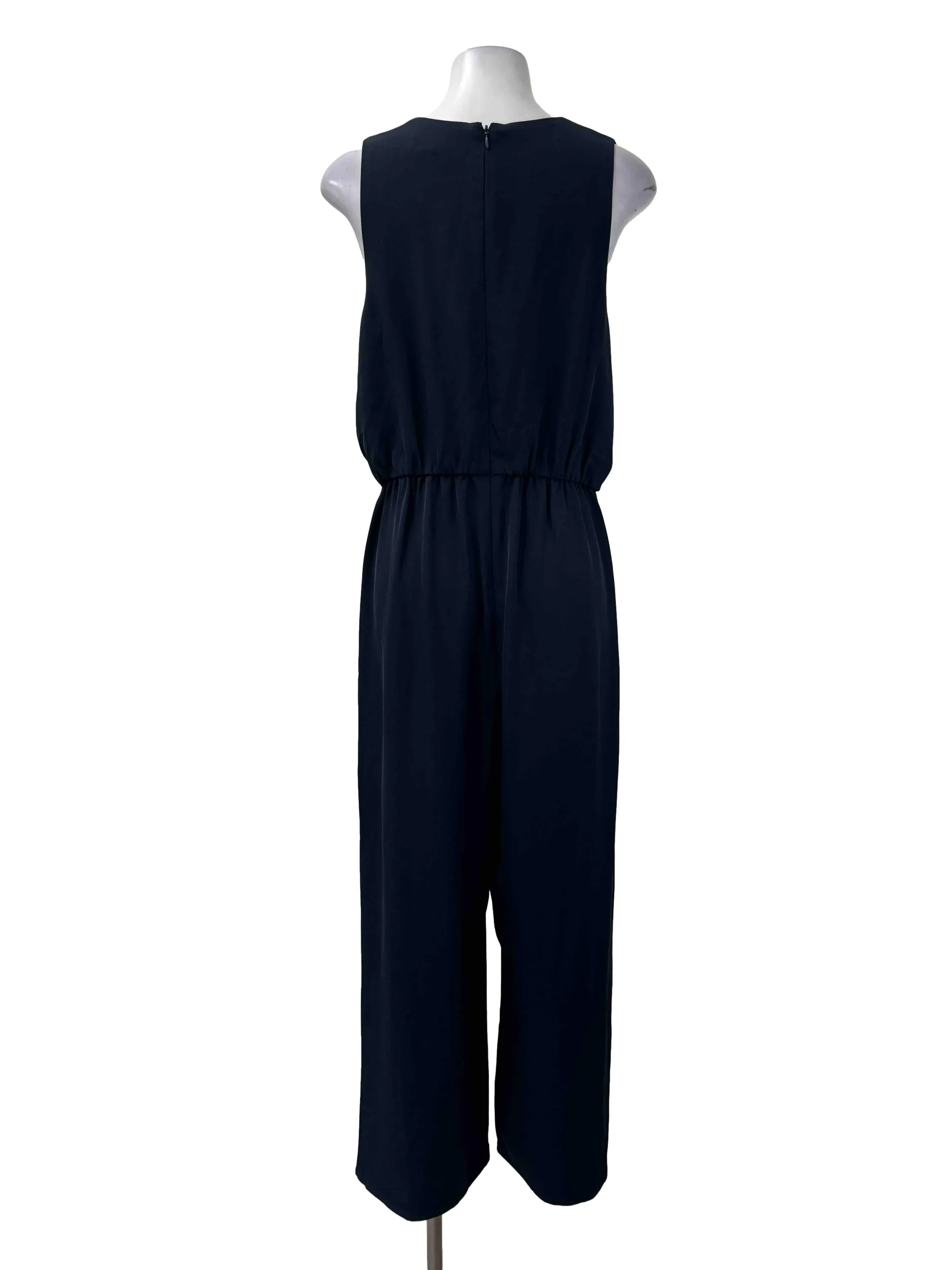 Navy Sleeveless Jumpsuit
