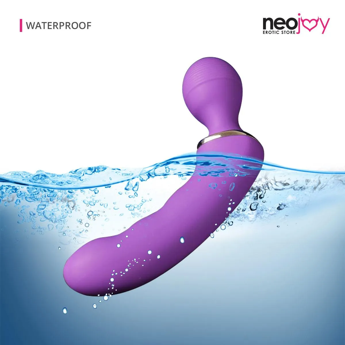 Neojoy Flexi-Wand -  G-Spot Penetrator Wand - Multi Functions Vibrating Massager - Silicone Full-Body Massager