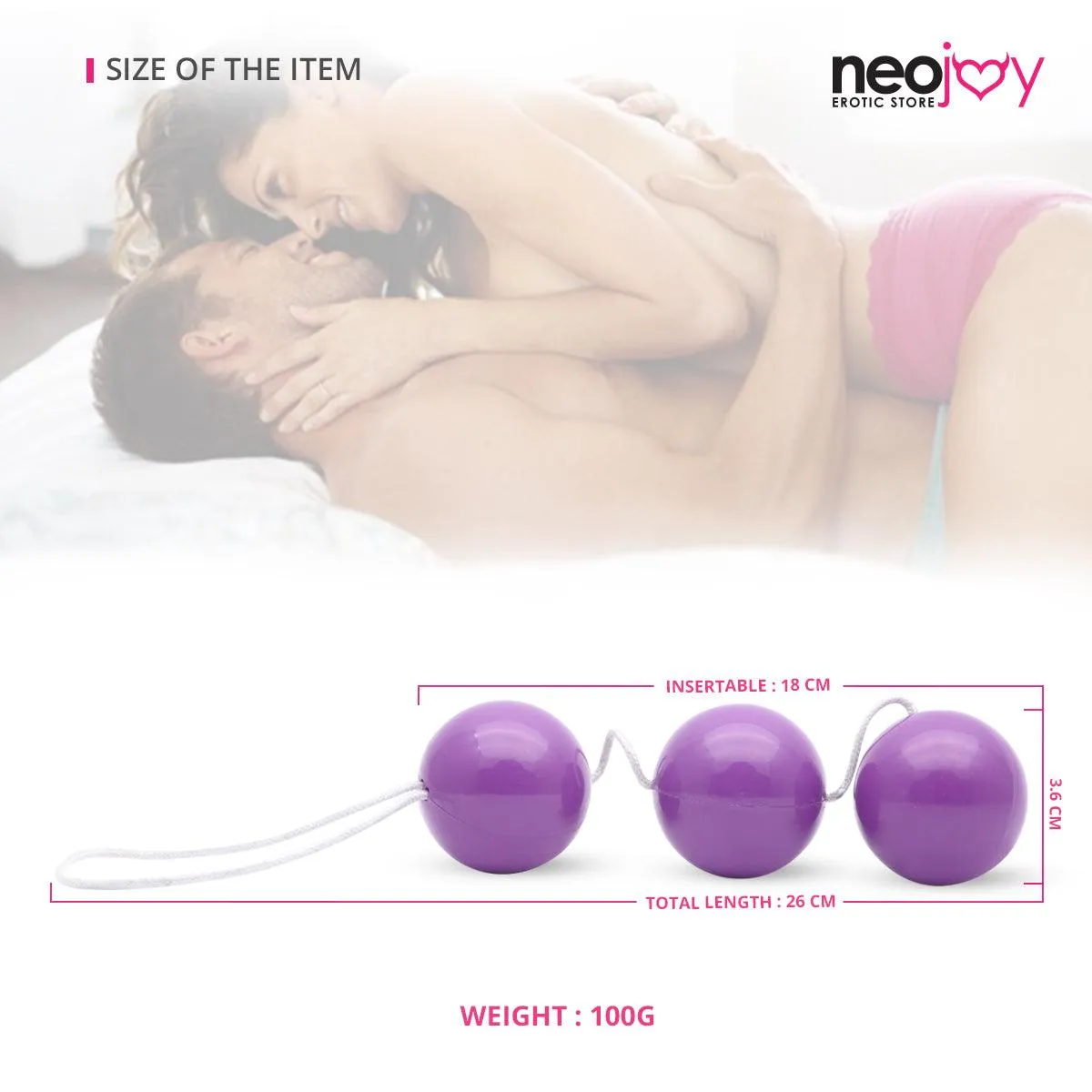 Neojoy Triple-Oh Geisha Balls for Pelvic Training - Exercise Weights Toy