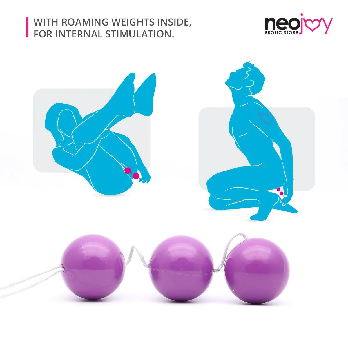 Neojoy Triple-Oh Geisha Balls for Pelvic Training - Exercise Weights Toy