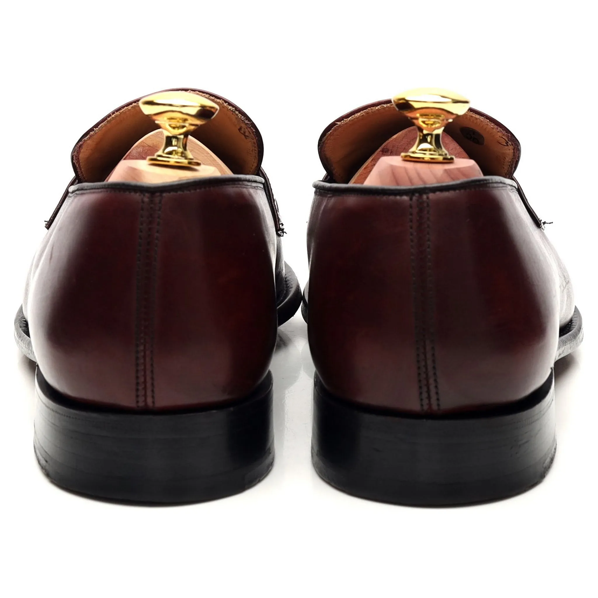 'Netton' Burgundy Leather Loafer UK 7 F