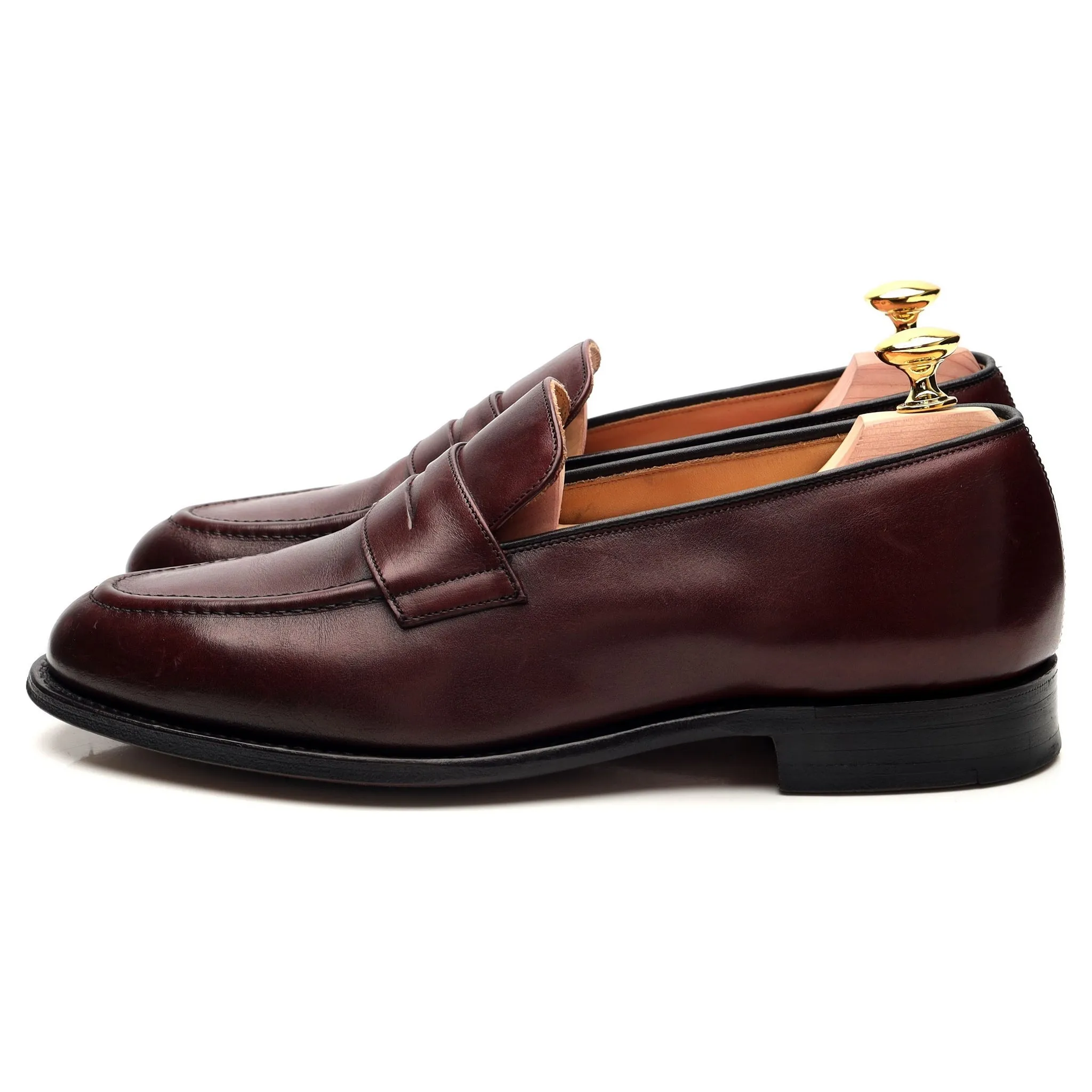 'Netton' Burgundy Leather Loafer UK 7 F