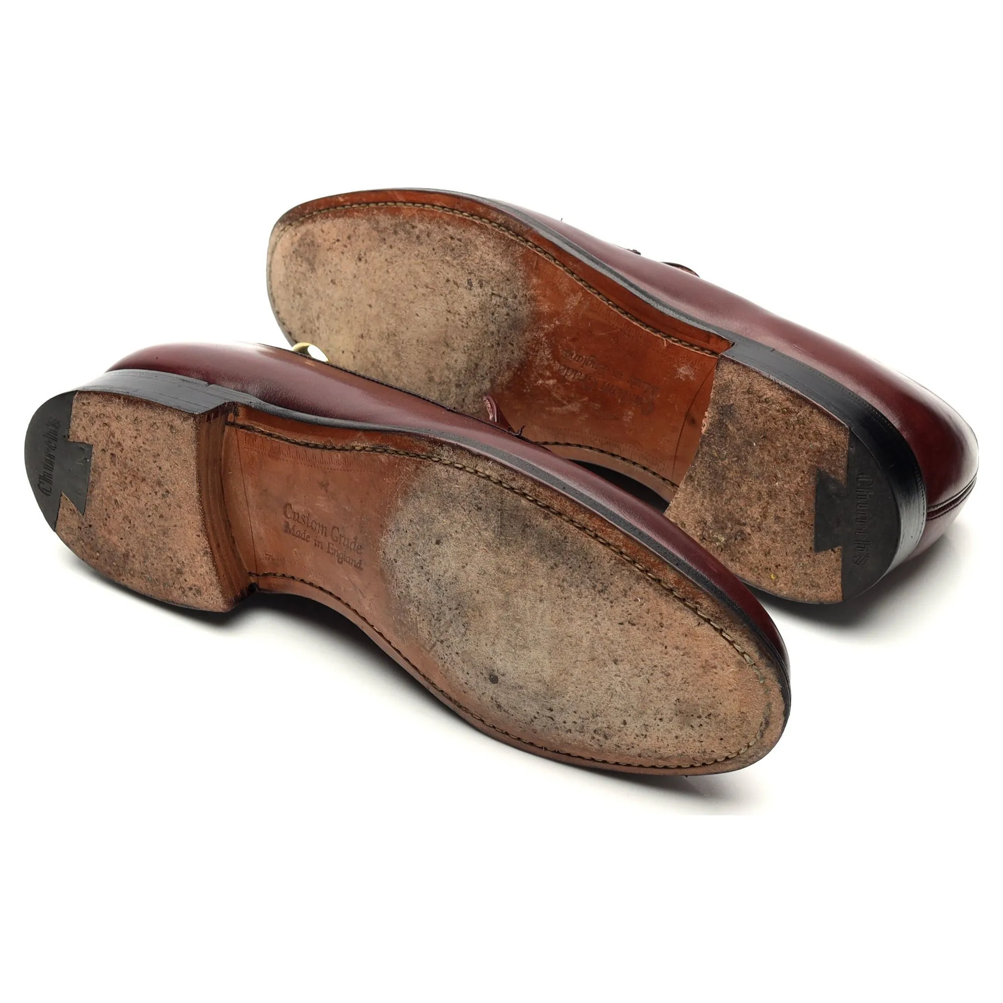 'Netton' Burgundy Leather Loafer UK 7 F