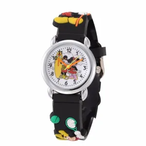 New 3D Cartoon Lovely Mickey Kids Girls Boys Children Students Quartz Wrist Watch Popular Watches Minnie Mouse Regarder Clock