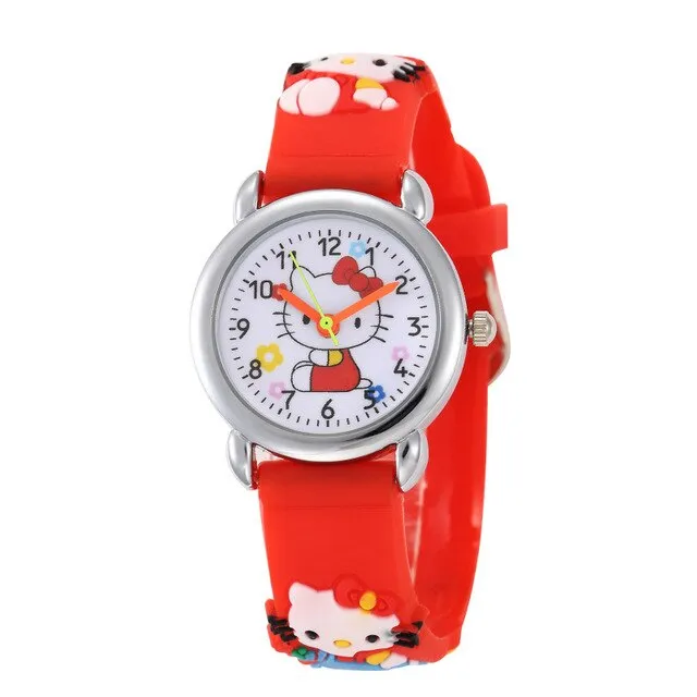 New 3D Cartoon Lovely Mickey Kids Girls Boys Children Students Quartz Wrist Watch Popular Watches Minnie Mouse Regarder Clock