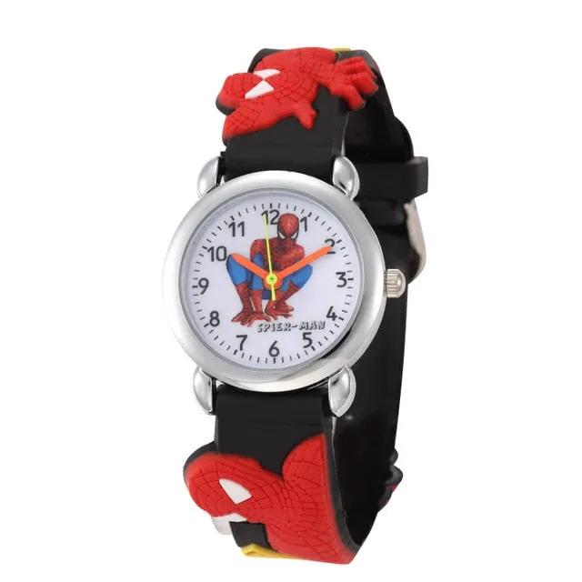 New 3D Cartoon Lovely Mickey Kids Girls Boys Children Students Quartz Wrist Watch Popular Watches Minnie Mouse Regarder Clock