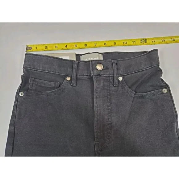 New EVERLANE Womens 29 Jeans The Way High Skinny Stretch Black High Rise