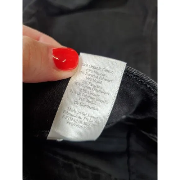 New EVERLANE Womens 29 Jeans The Way High Skinny Stretch Black High Rise