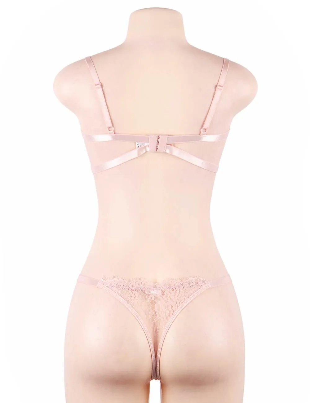 New High Quality Beautiful Lingerie Lace Bra Set With Steel ring