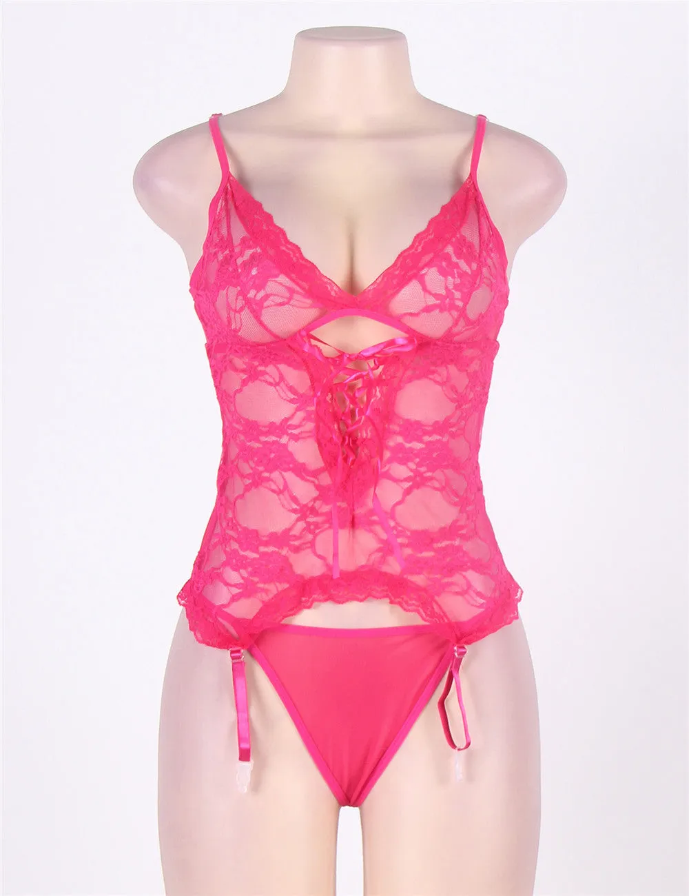 New Plus Size Egypt Lace Teddy With A Front Keyhole