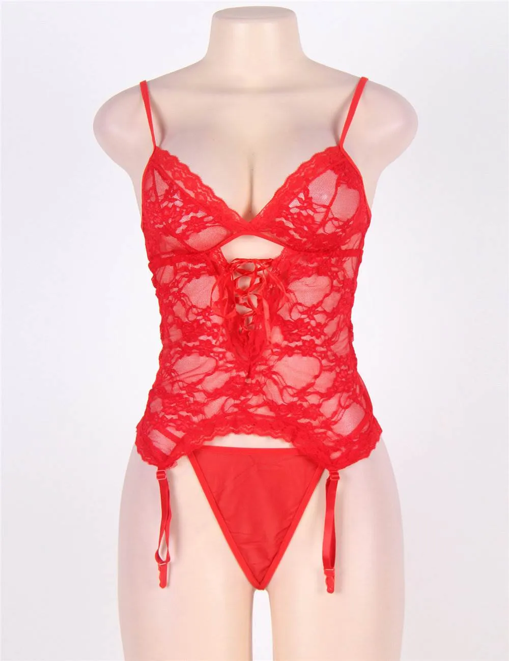 New Plus Size Egypt Lace Teddy With A Front Keyhole