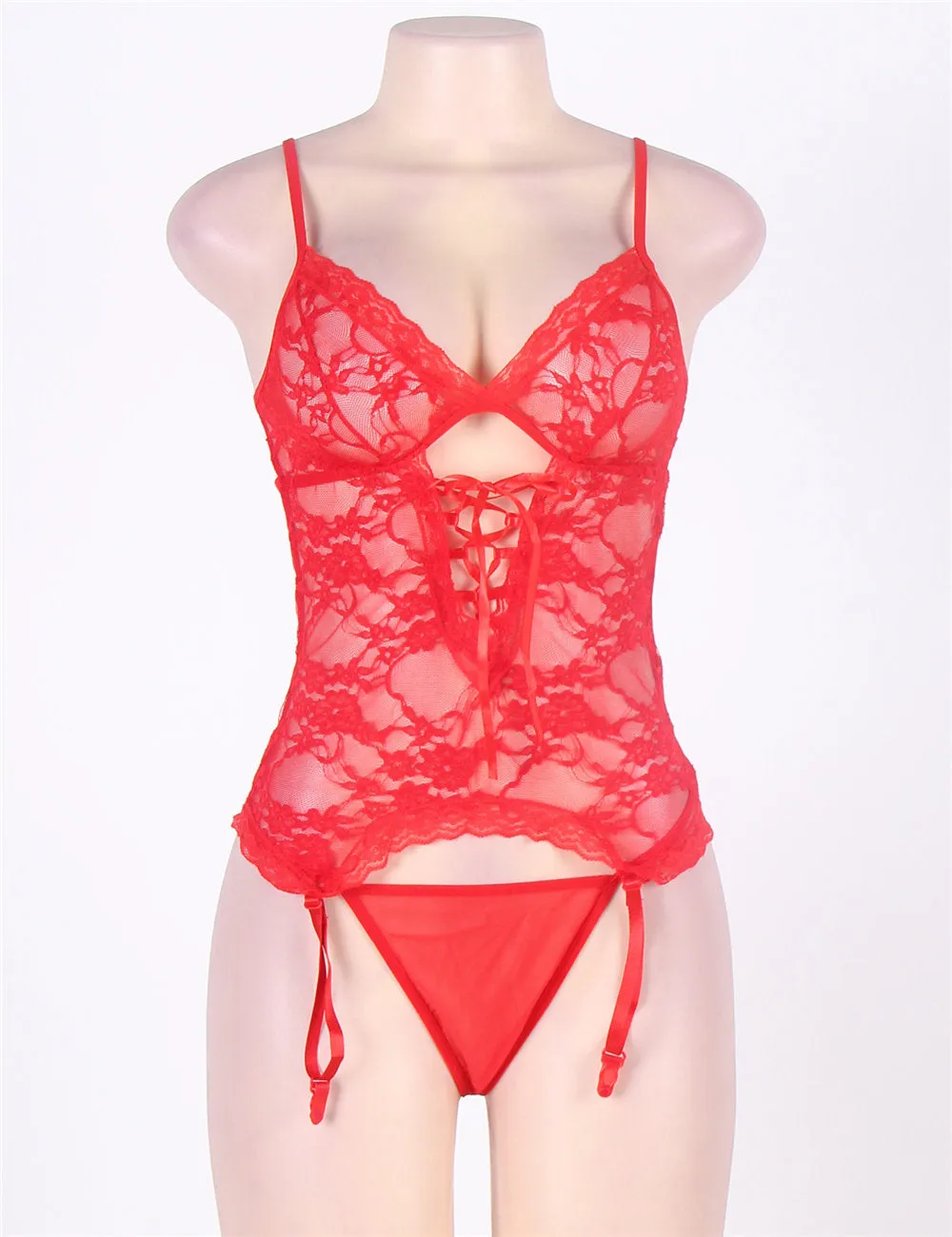New Plus Size Egypt Lace Teddy With A Front Keyhole
