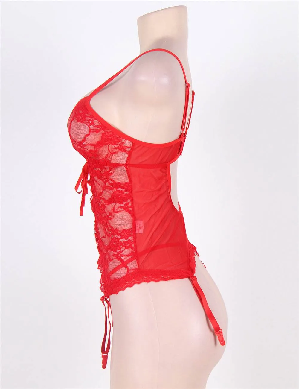 New Plus Size Egypt Lace Teddy With A Front Keyhole