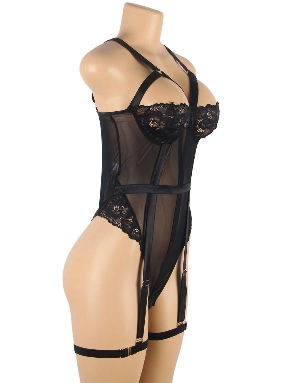 New Sexy Slim Lace Garter Leg Ring Teddy