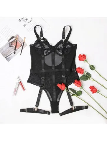 New Sexy Slim Lace Garter Leg Ring Teddy