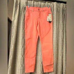 New Tribal Jeans Peach Stretch Skinny Jeans